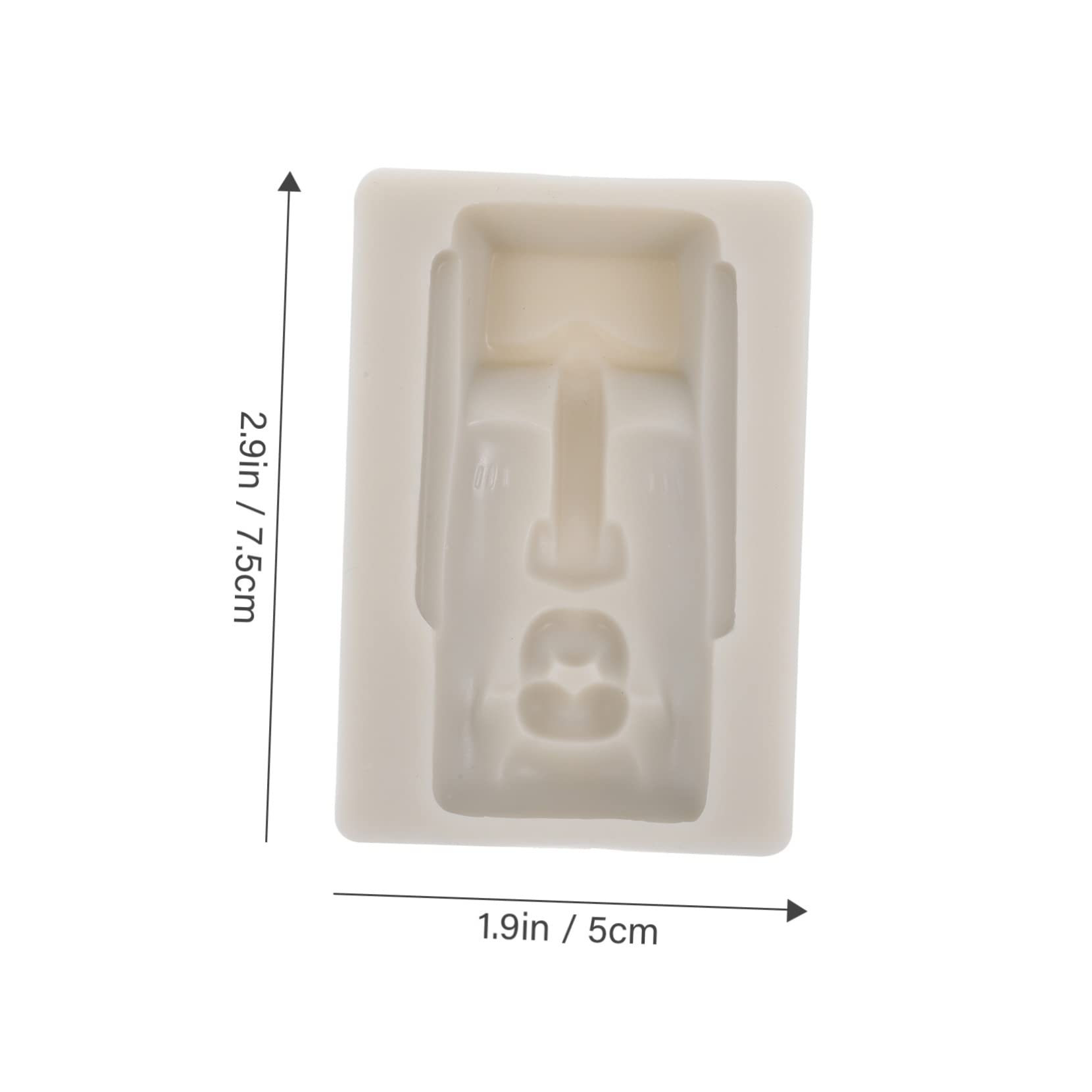 TOPBATHY 5pièces Moule Silicone Moai Flexible Pour Chocolat Et Pâtisserie Moule à Bonbons Et Gâteaux Unique Pour Créations Et Décorations Festives