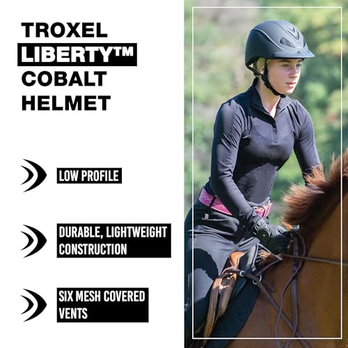 image for Troxel Liberty Ultralight Horse Riding Helmet, Low-Profile Adjustable 