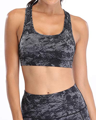 Image of Oalka Women's Racerback Sports Support Workout Running Bras