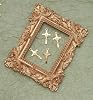 Ruwado 50 Pcs Jesus Cross Charms for Bracelets Small 2.3 x 1.2 cm Vintage Metal Pendants for DIY Jewelry Making Necklace Earring Keychain Crafting Scrapbooking Supplies (Gold) #5