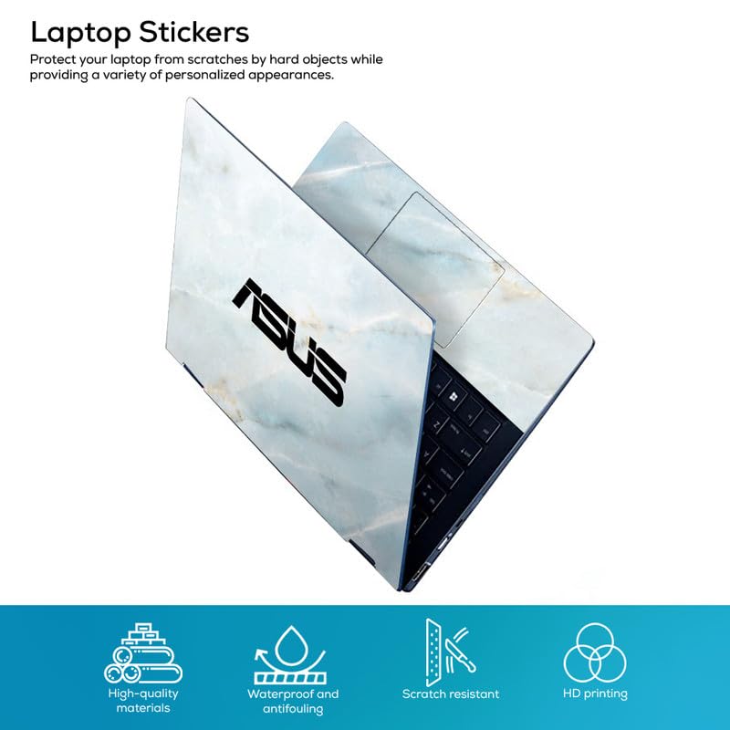 Image of Galaxsia Asus D52 Full Vinyl Laptop Skin /Sticker /Cover for 17 to 17.3 Inches Laptops Laminated-Removable-HD Quality Compatible for Hp-Dell-Sony-Lenovo-Asus etc.(16.5x11 Inches)