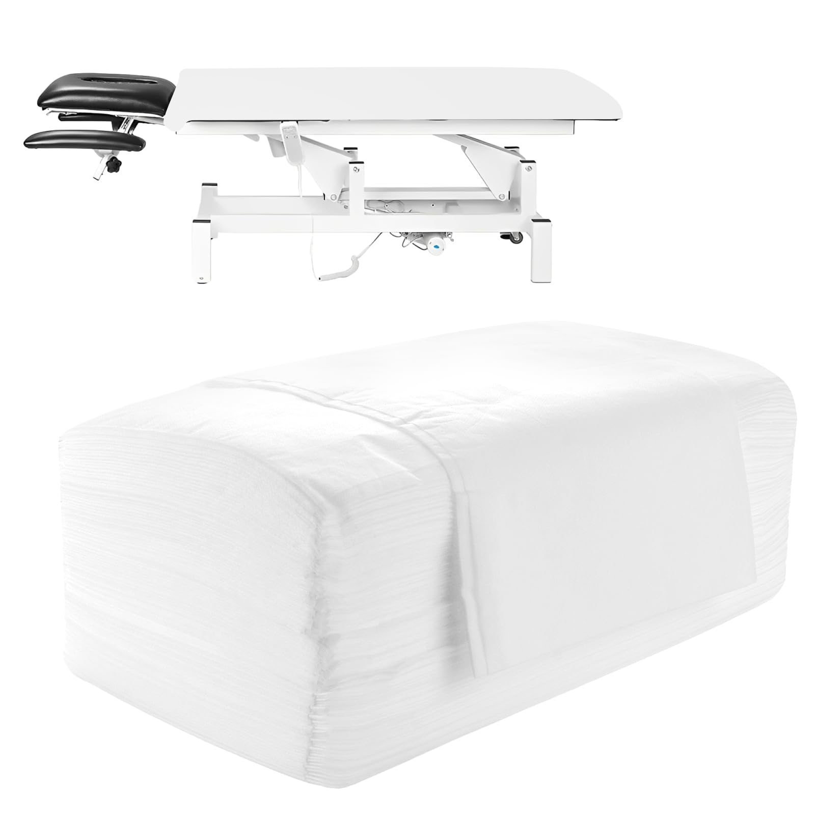 200 sábanas desechables para mesa de masaje, sábanas desechables de tela no tejida, sábanas bajeras de masaje, sábanas desechables para salón de belleza, spa, camas de hospital, masajes, hoteles