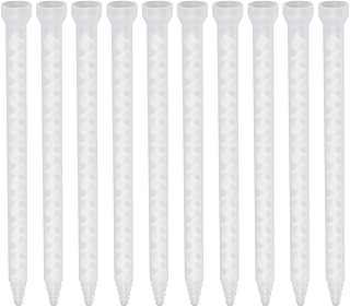 Mixing Nozzle Static Mixer Tips Epoxy Tips Mixing Tubes for AB Adhensive Applicatior 18 Elements 10 Pieces