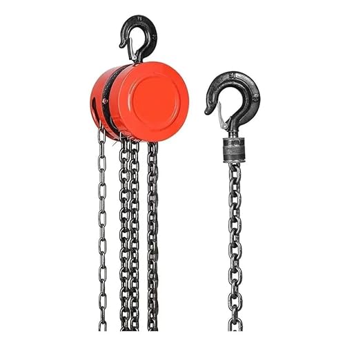 Paranco Manuale Catena 1x3M Portata 1000Kg Verricello Argano Sollevatore