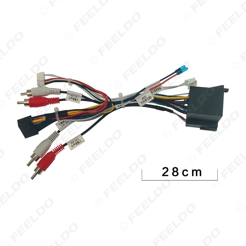 Car for Audio 16PIN DVD Player Power Calbe Adapter with Canbus Box for Fiat Doblo 500L Bravo Doblo Stereo Plug Wiring Ha - (Color Name: B only canbus Box)