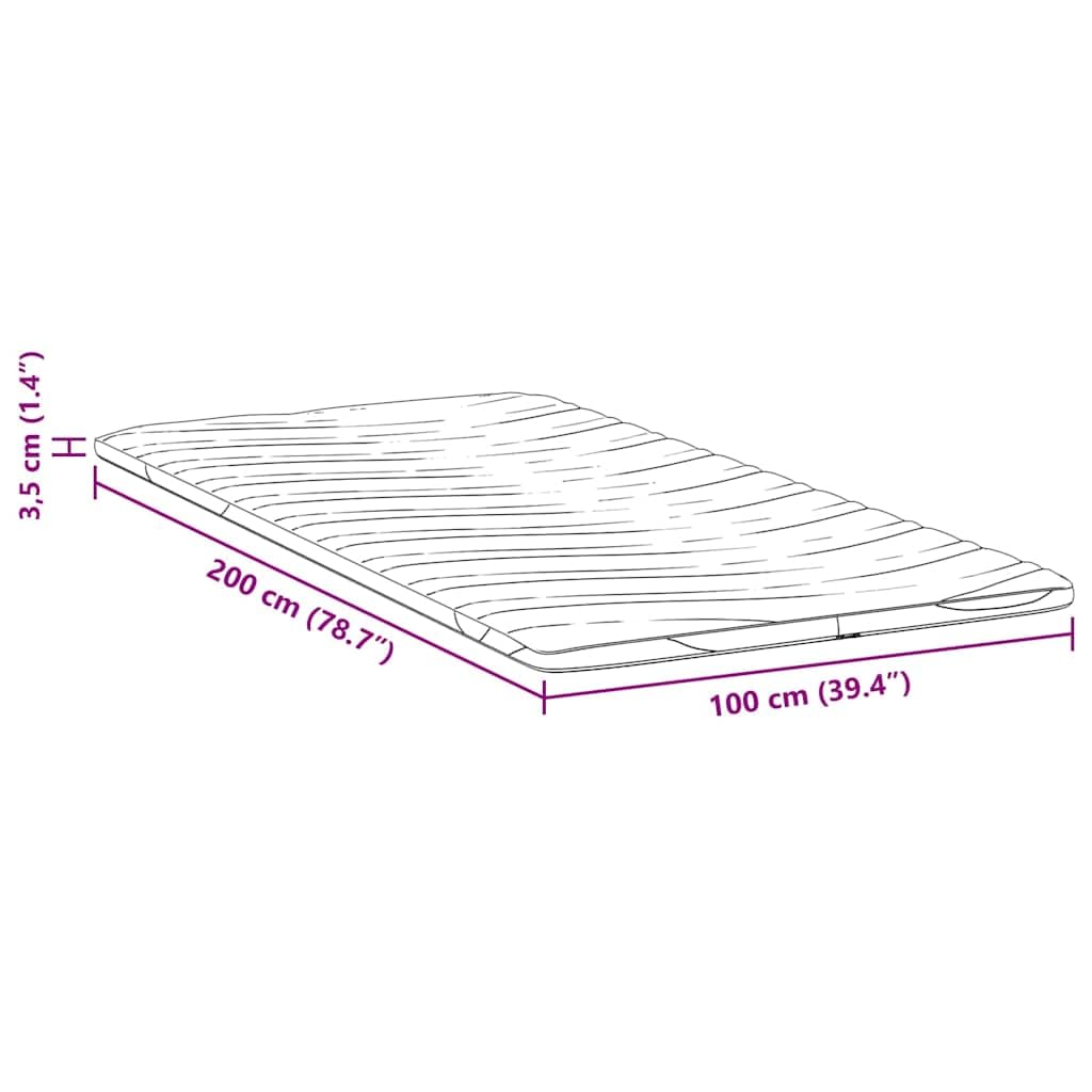 Matratzenauflage Weiß 100 x 200 cm Strickstoff atmungsaktiv wasserdicht waschbar allergikerfreundlich schmutzabweisend für Schlafzimmer, Kinder, Baby, Inkontinenz, Komfort, Hygiene