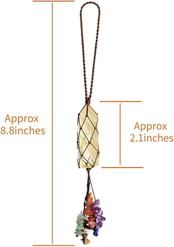 Miniatura 2 de Decoración para el hogar, adornos colgantes de citrino natural, adornos de chakras, piedras preciosas para Reiki, Feng Shui, adorno para ventana y
