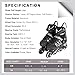 Woolitime Sports Adjustable Blades Roller Skates for Boys and Kids with Featuring All Illuminating Wheels, Safe and Durable Inline Skates, Fashionable Roller Skates for Women, Youth and Adults