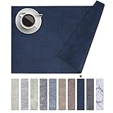 Homaxy Faux Leather Heat Resistant Placemats for Dining Table Set of 6, Waterproof Wipeable Washable...