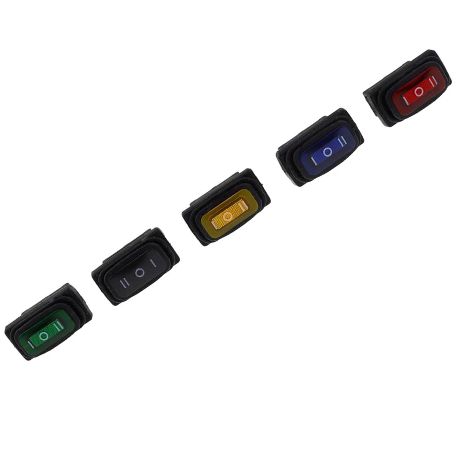 Interruttore a bilanciere impermeabile KCD3 ON-OFF/ON-OFF-ON 3 pin, 2/3 posizioni, apparecchiatura elettrica con alimentazione di illuminazione, 15 A 250 V CA/20 A 125 V CA(Black NO LED,12V)