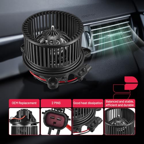 Image of BDFHYK AC Heater Blower Motor Fan 700071 Compatible with Dodge 2001-2004 Dakota 2001-2003 Durango,HVAC Blower Motor Assembly Replacement for 4885669AC 615-00614 PM9200