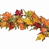 CraftMore Premium Maple Glitter Garland 68 Inch
