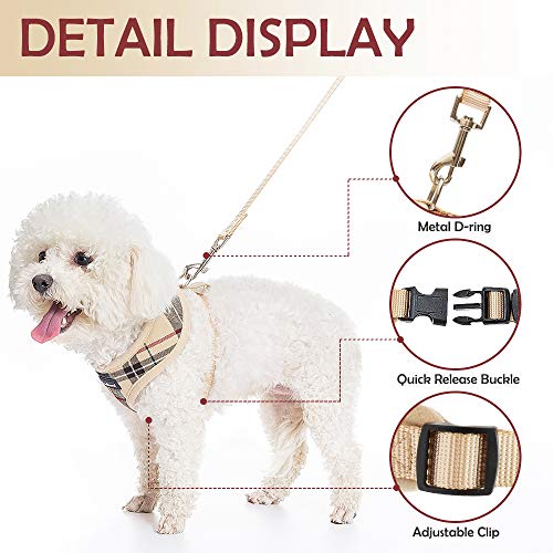 Scenereal Puppy Harness And Leash Set - Soft Mesh No Pull Vest Small Dog Padded Harness For Puppies & Cats #TOP2