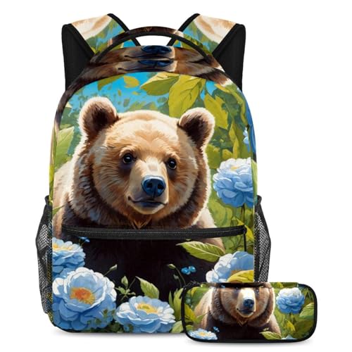 Sac à livres de voyage mignon avec fleurs pour ados : le lot idéal pour la rentrée scolaire