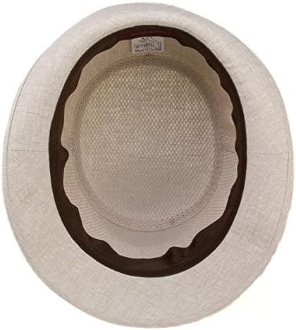 [ボルサリーノ] 帽子 ハット アルペンハット 麻 紳士 涼しい帽子 夏 春 秋 シンプルデザイン ベージュ