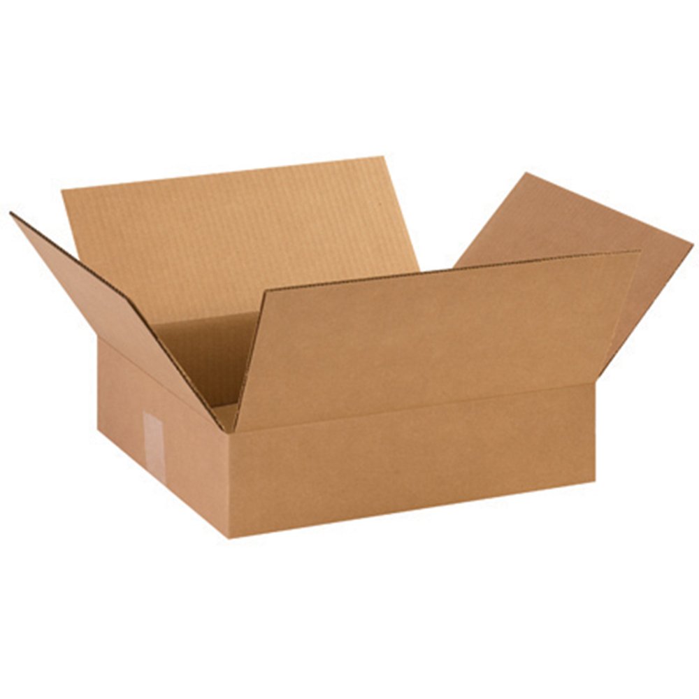 Aviditi 14 3/8 x 12 1/2 x 3 1/2 Corrugated Cardboard Boxes, Flat 14.375"L x 12.5"W x 3.5"H, Pack of 25 | Shipping, Packaging, Moving, Storage Box for Home or Business, Strong Wholesale Bulk Boxes