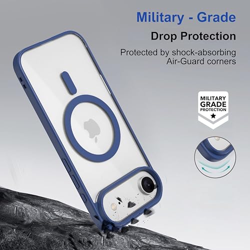 Image of amazon basics Back Case Cover for iPhone 17 Air | Scratch-Resistant Back Cover | Navy Blue