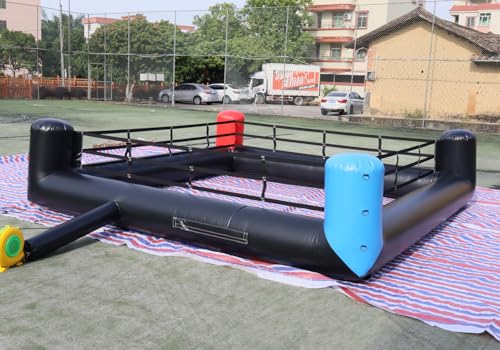 Nadmuchiwany ring bokserski, boisko do gry w turnieje z PVC klasy komercyjnej z dmuchawą na imprezy plenerowe, festiwale, team building i rodzinną zabawę, w zestawie bezpieczne kołki do mocowania na