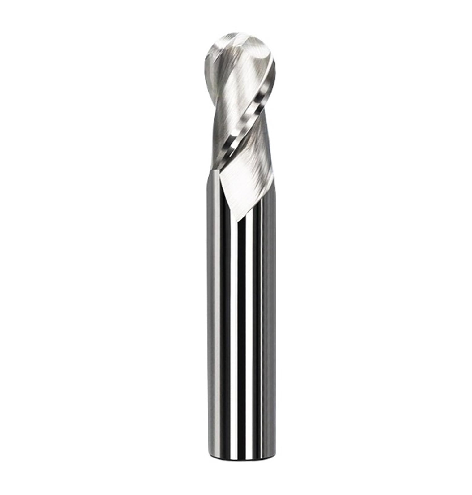 1 szt. 2 flet kulisty frez trzpieniowy z węglika wolframu R0.5 R1 R2 R3 R4 R5 do CNC drewna aluminium(R5X10DX100L)