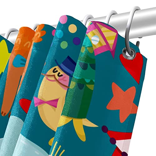 Rideau de douche imperméable anti moisissure 183x183 cm pour baignoire propre - 6