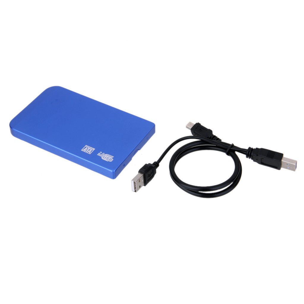 Generic E_51000718 Imported USB 2.0 Sata 2.5" Hard Disk Drive HDD External Enclosure Case Cable Box,(Blue)-image-27