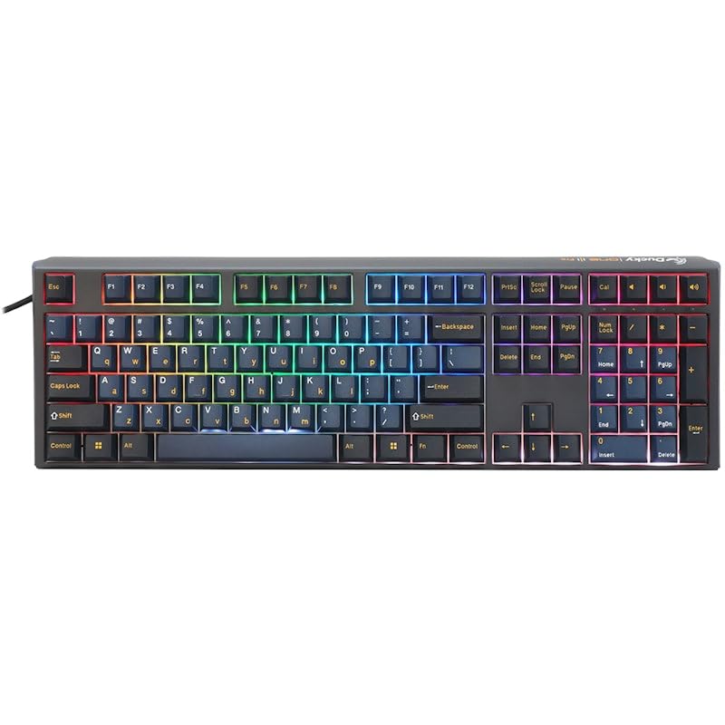 Ducky 100% RGB 8K Polling Rate MX2A-czerwona klawiatura mechaniczna Nazca Line 100% RGB