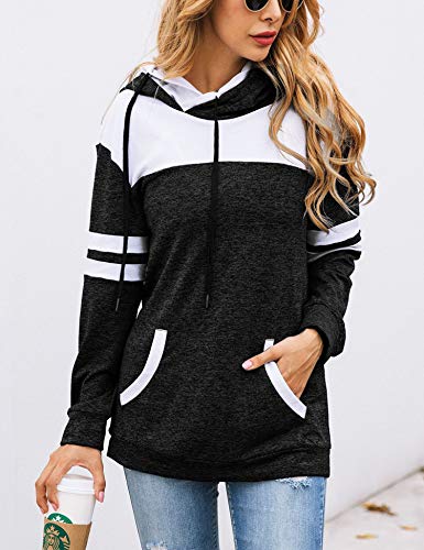 Donna Felpa con Cappuccio Maniche Lunghe Hoodie