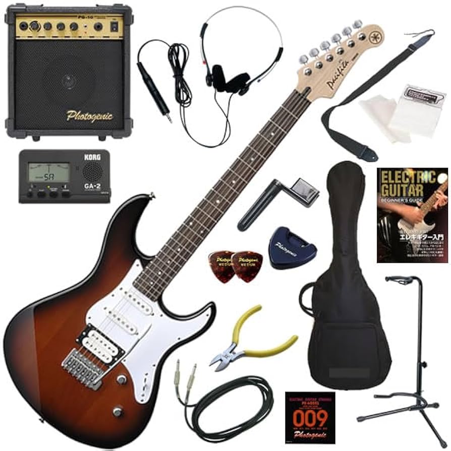 ヤマハ　エレキギター　Pacifica アンプ付き Amazon.co.jp: YAMAHA エレキギター 初心者 入門 パシフィカ 10w