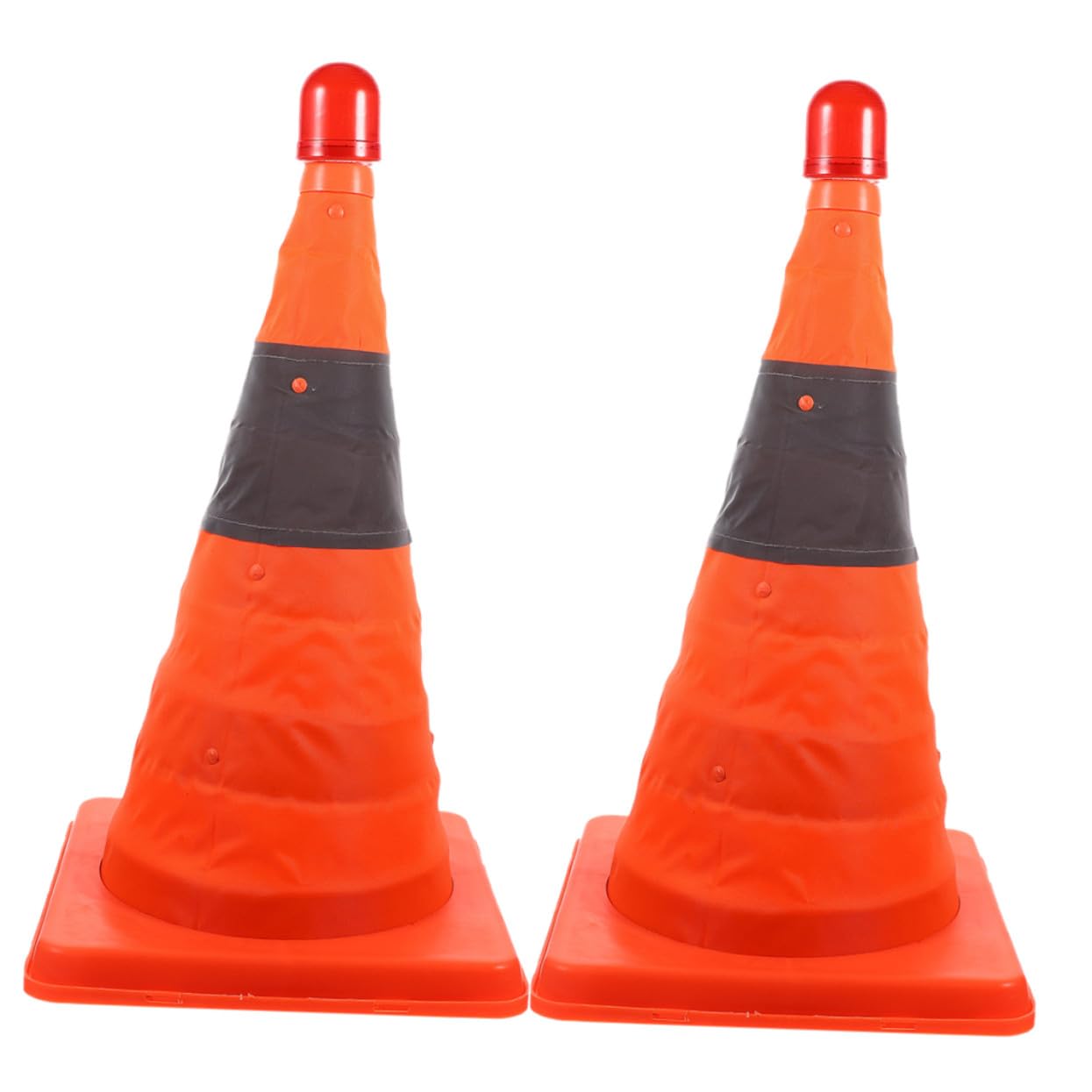 Cône de Sécurité Routière Pliable LED 45cm Lot de 2 Orange