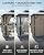 10' x 13' Hardtop Gazebo with Polycarbonate Double Roof, Aluminum Frame Permanent Pavilion with Curtains and Netting, Outdoor Gazebo for Patio Backyard (Khaki)