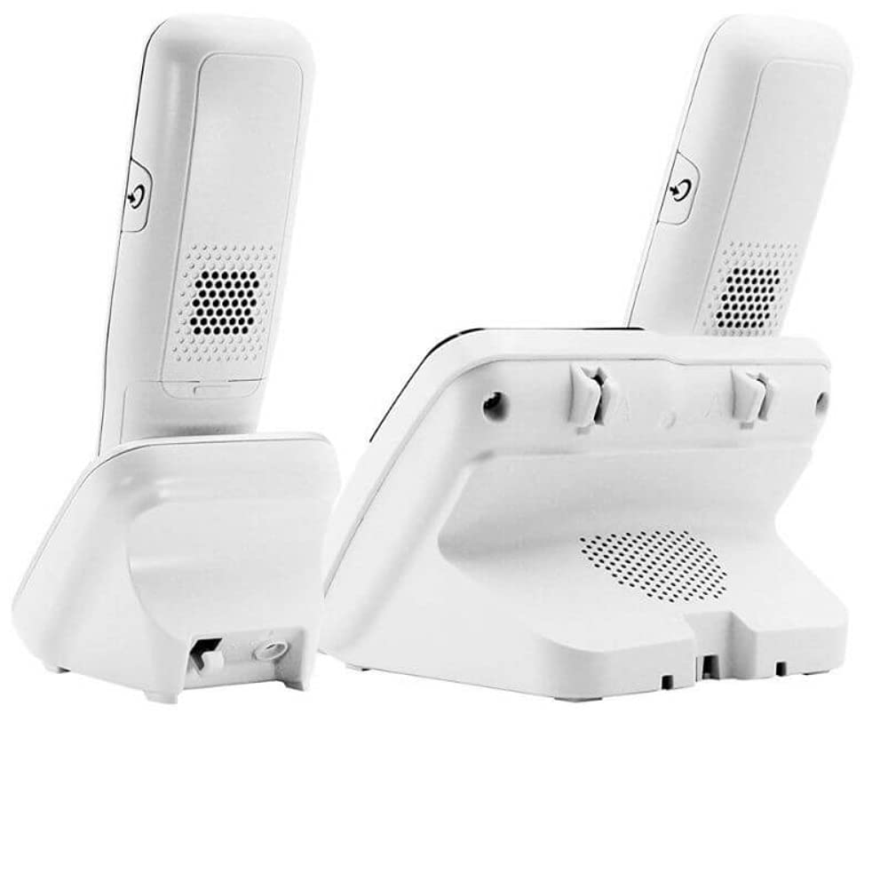 Geemarc - Amplidect 295-2 Teléfono Dúo Inalámbrico con Contestador Automático - Timbre Fuerte Ajustable (+80dB) con Flash | Identificador de Llamadas - Compatible con Audífonos