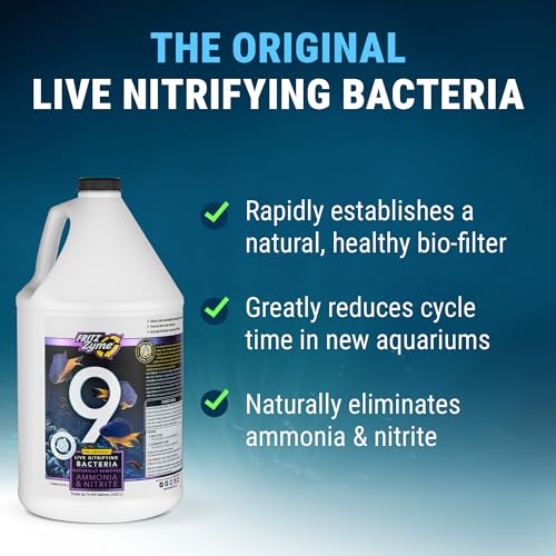 Image of Fritz Aquatics FritzZyme 9 Live Nitrifying Bacteria Naturally Removes Amonia & Nitrite for Saltwater Fish (1-Gallon)
