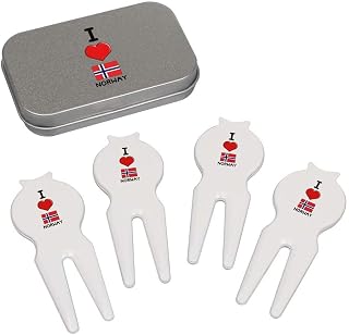I Love Norway' Golf Divot Tool/Repair Fork Gift Set (GO00052923)