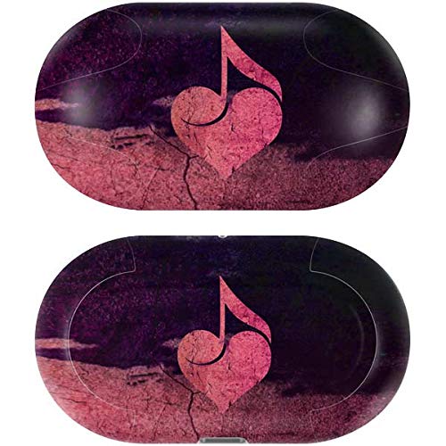 Skinit Decal Audio Skin Compatible with Galaxy Buds+ - Officially Licensed Originally Designed Rustic Musical Heart Design