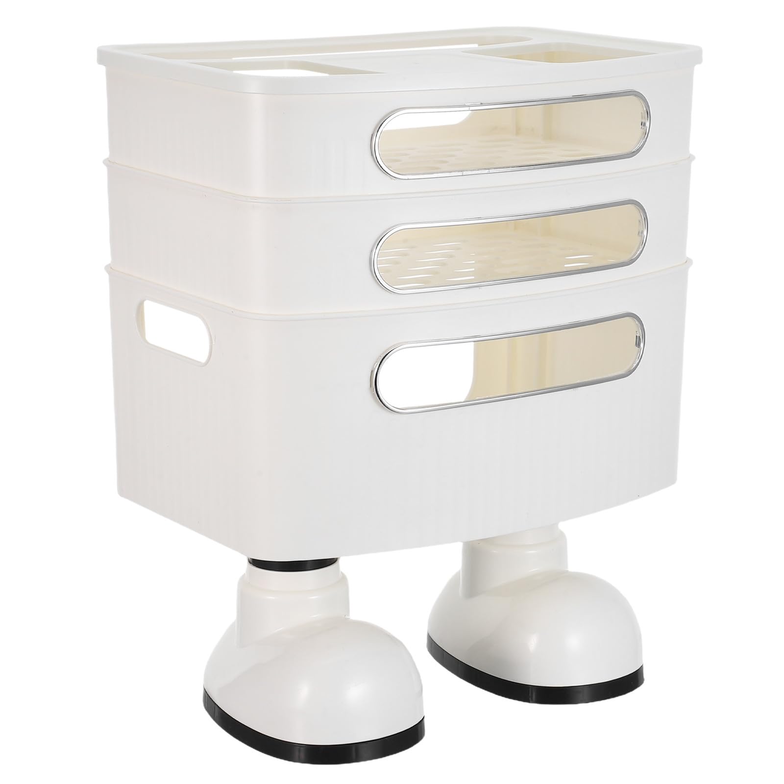 Toddmomy Ripiano portaoggetti per router: supporto per router di rete a 3 strati, scatola portaoggetti per modem, copertura per scatola cavi, organizer per la gestione delle prese multiple,