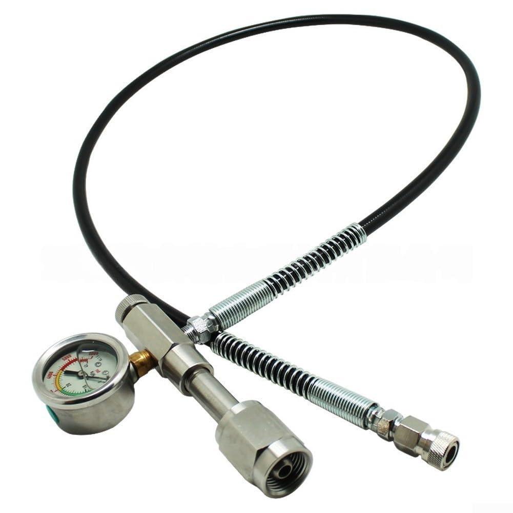 Manómetro Presión 6000 PSI CGA347 para acero Inoxidable Manómetro