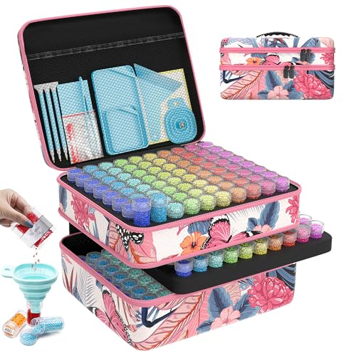 Image of ARTDOT 240 Slots Storage Container for Diamond Art Kits for Adults, Portable Bead Storage Boxes for Diamond Painting Accessories and Tools