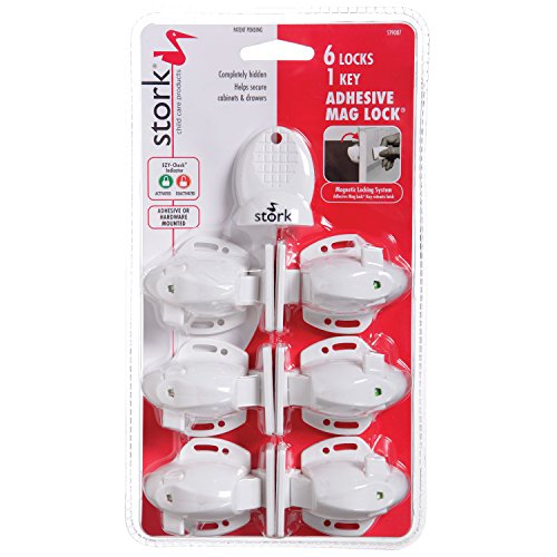 Cigüeña Niño Cuidado Productos  Cierre magnético con 6 cerraduras y 1 llave