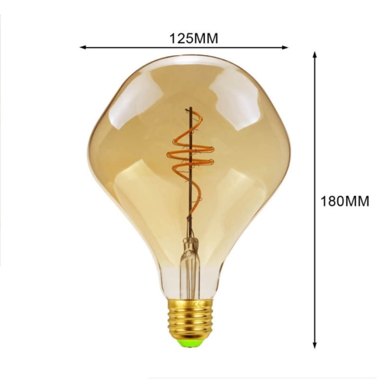 LEEVUS Vintage Edison Lampadina 1 Pz Retro Edison Lampadina E27 220 V 4 W Retro Dorato Spirale Filamento Led Lampada A Risparmio Energetico Led Illuminazione 02