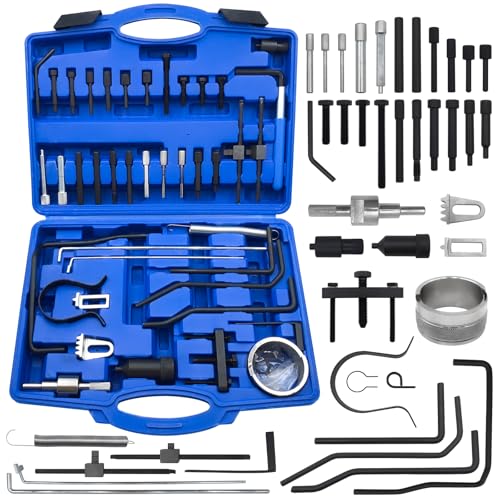 BOVIEER Kit de Herramientas para Correa de Distribución, Juego de Ajuste y Bloqueo de árbol de levas y Cigüeñal Compatible con Peugeot, Citroen, Motores Diesel y Gasolina PSA Dual TDI HDI PSA