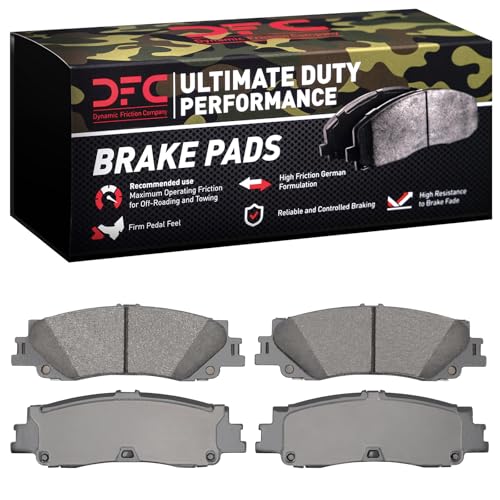 Dynamic Friction Company Rear Ultimate Duty Performance Brake Pads 1400-2511-00| For 2025 INFINITI QX80, Nissan Armada, 2024 Lexus GX550, Toyota Land Cruiser, Toyota Tacoma, 2022-2024 Lexus LX600