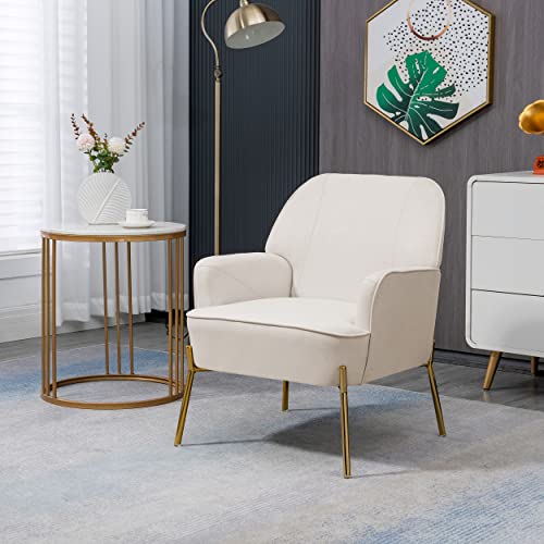 Sillón Terciopelo Beige Plegable miniatura 1