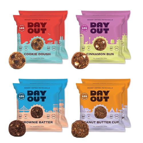 Day Out Protein Snack Balls | Variety Pack 8 Pack