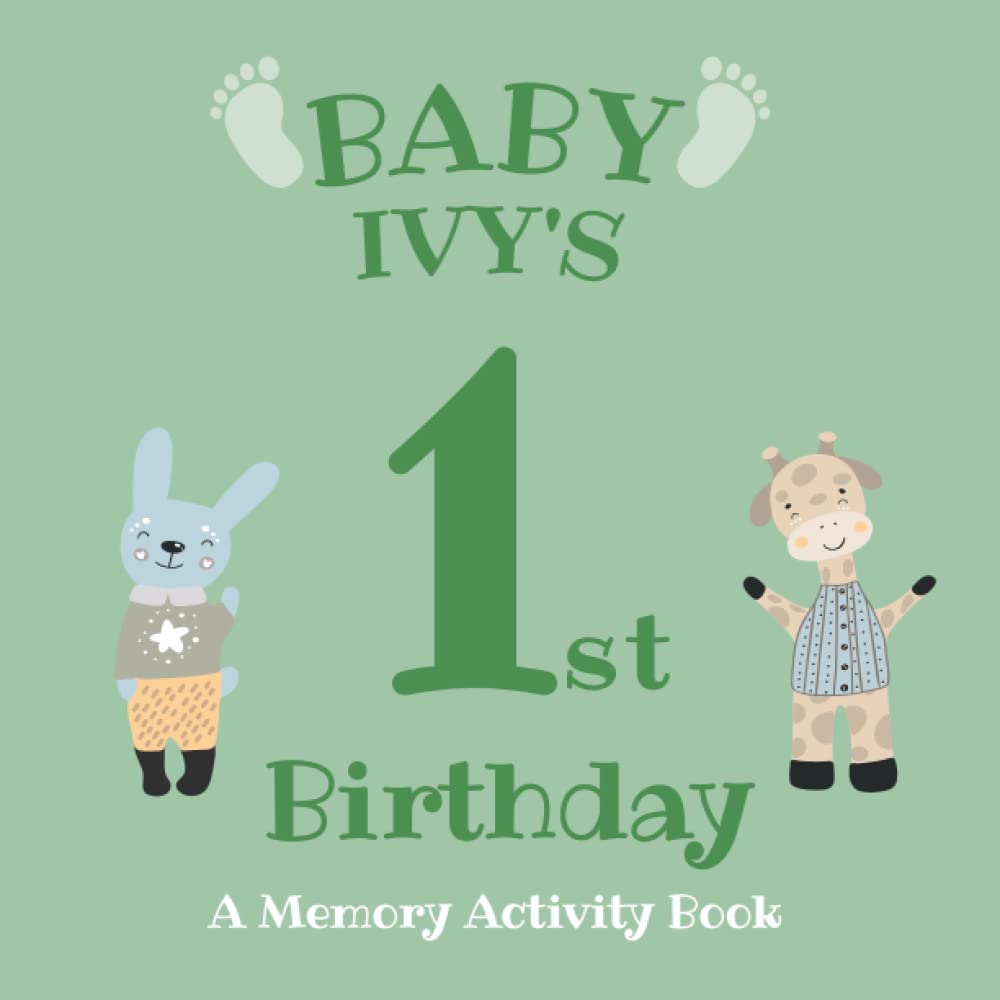 Baby Ivy's First Birthday: A Memory Activity Book