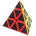 Coolzon Triángulo Pyraminx Puzzle Cube Pyramid Cubo Magico con Pegatina de Fibra de Carbono Velocidad