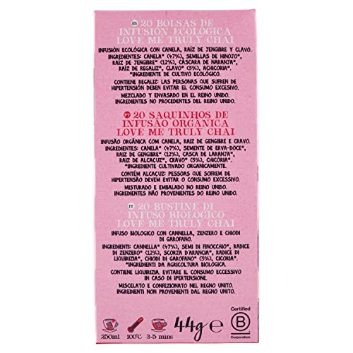 Cupper Infusión Love Me Truly, 20 Bolsitas (Bio) - Imagen 3