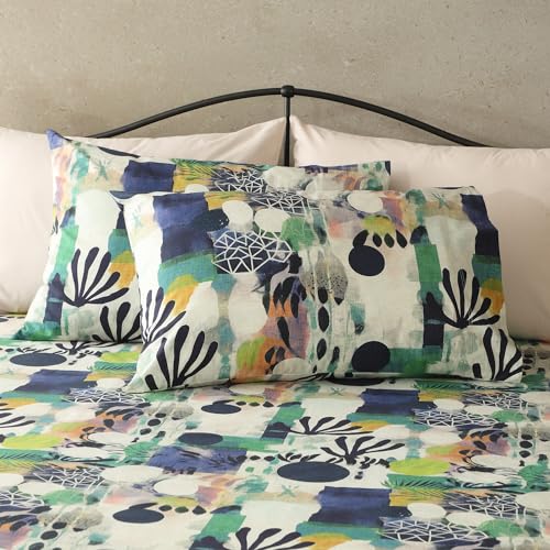 Image of Bedsheet Set | GOTS Certified 100% Organic Cotton Percale | 200 TC | Breathable & Skin-Friendly (Single, Safari)