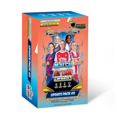 Image of Topps UEFA Champions League Match Attax Update Collection 2025 Trading and Collectible Card Game (Queens of Europe Pack #3)