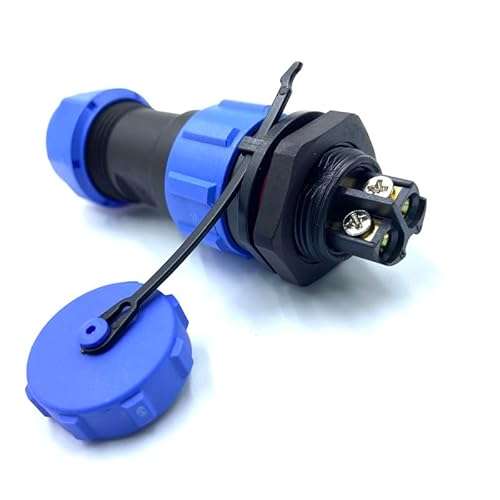 Connettore Spina aeronautica SP17 2 pin senza saldatura a 2 pin IP68 impermeabile e antipolvere per lampade da esterno Utilizza 500 V 10 A cavo a crimpare a vite 14 AWG