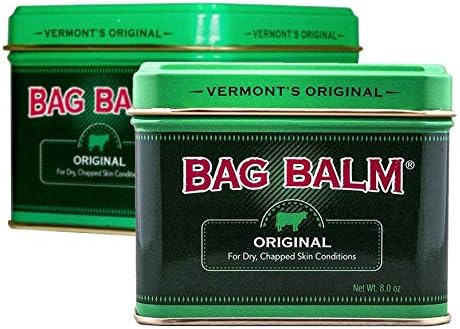 Bag Balm Vermont's Original for Cracked Hands, Dry Skin - Moisturizing Lotion Salve 8 Ounce - 2 Pack